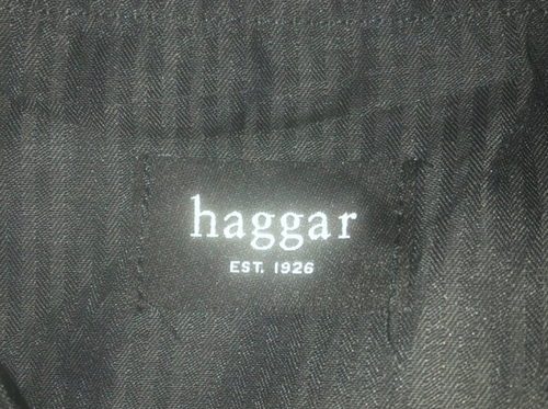 VINTAGE 80s Haggar Dress Pants Men Gray Pleated Sz 34x32 Made in USA - Picture 5 of 10