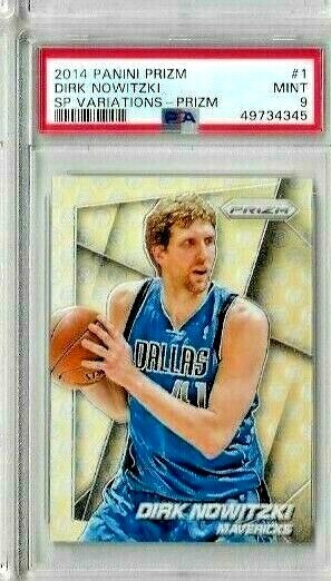 2014 Panini Prizm Dirk Nowitzki SP Variations Prizm PSA 9