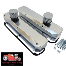 Fits Small Block Mopar Fabricated Satin Aluminum Valve Covers Dodge 318 340 360