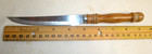 Lot of 6 Kitchen Knives Farberware & Unbranded Wood Stainless Brown Black — photo 5