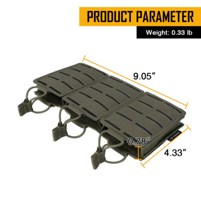 IDOGEAR Tactique LSR 9mm 556 Mag Pouch Triple Mag Carrier IDOGEAR Tactique LSR 9mm 556 Mag Pouch Triple Mag Carrier