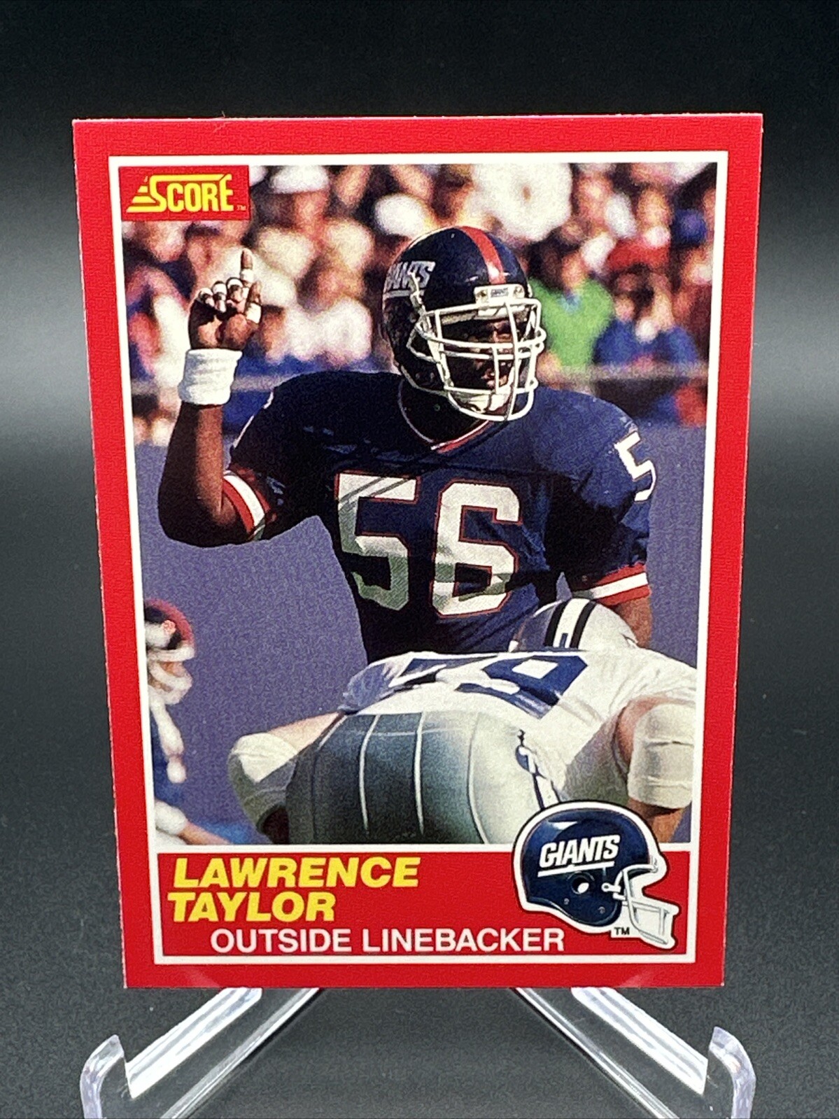 LAWRENCE TAYLOR 1989 Score #192 New York Giants LT