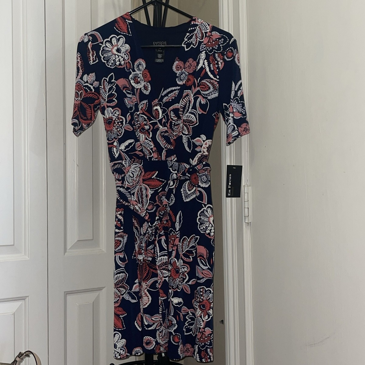 Enfocus Studio Women's Blue/colorfull Flowers Knee Length Dress - Sz 8 | eBay Enfocus Studio Women's Blue/colorfull Flowers Knee Length Dress - Sz 8 | eBay