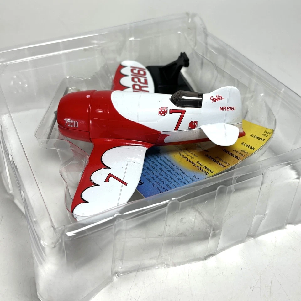 MotorMax Classic Props 1930 Gee Bee R-2 1:100 avión fundido a presión con soporte y tarjeta Foto 3 de 4