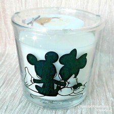 Minnie & Mickey Mouse ScentedCandle With re-usable Glass Holder