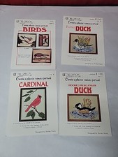 Lot of 4 Plastic Canvas Bird Booklet Patterns By Our Creations Vol. 5,6,7,8