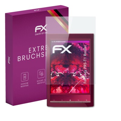 atFoliX Glasfolie für Sony PRS-T1 Reader Displayfolie 9H Schutzpanzer