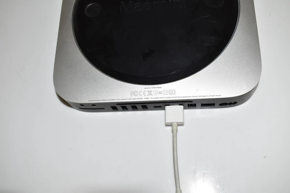 ^^ Apple Mac Mini Model A1347 50-60 Hz Desktop w/Dongle (FEA4) - Image 3 of 3