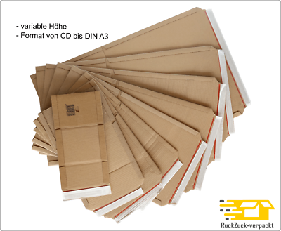 Preiswerte Buchverpackungen MW351 147x126x10-40 Mm Verpackung Karton