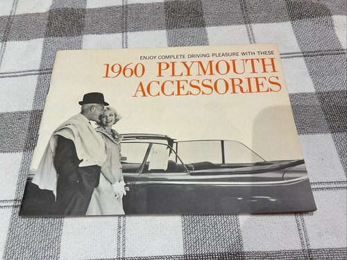 1960 Plymouth Accessories Sales Brochure Booklet Catalog Old Original