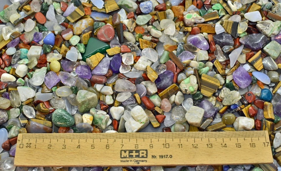 500 Gramm geschliffene Edelsteine / Halbedelsteine  2-20 mm (GP: 35,90€ = 1 kg) - Bild 4 von 4