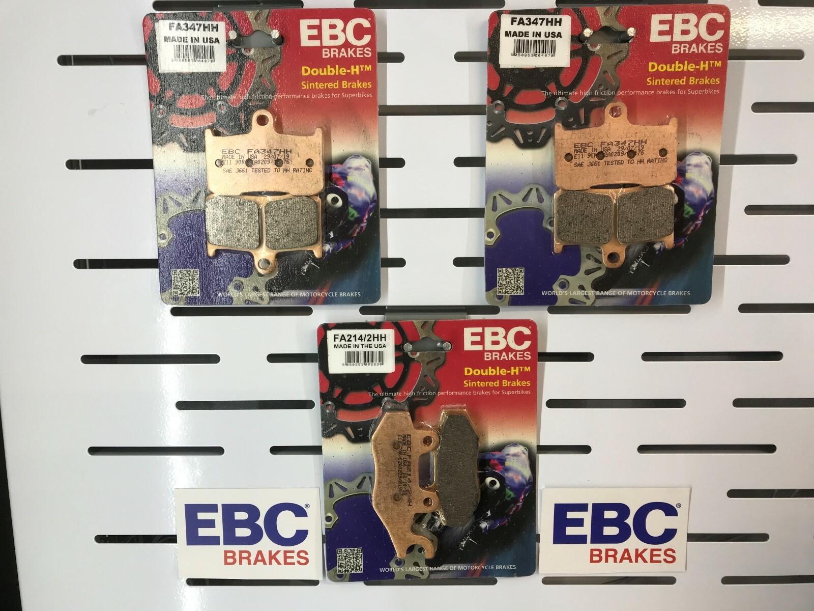 TRIUMPH SPEED TRIPLE 1050 BRAKE PADS FULL SET FRONT AND REAR 05-06 EBC SINTERED