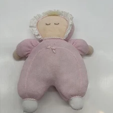 Kids Preferred Pink Thermal Baby Girl Stuffed Plush Soft Cloth Doll Shut Eyes