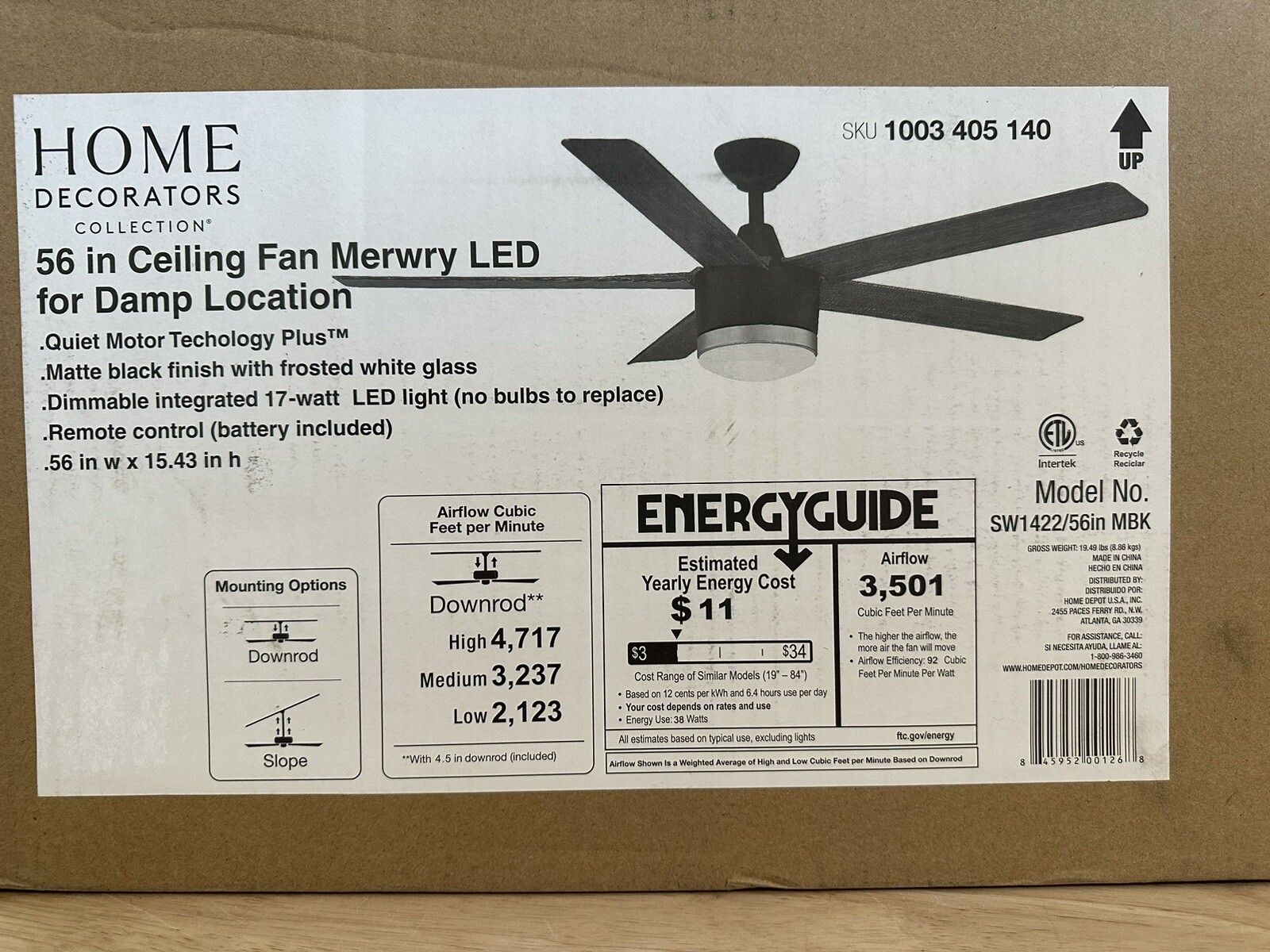 Home Decorators Collection Merwry 56 Ceiling Fan With Light Kit And Home Decorators Collection Merwry 56 Ceiling Fan With Light Kit And