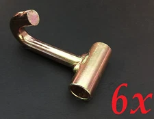 6x J Finger Hook for 2" Ratchet Strap Tie Down Race Car Hauler Trailer Wreck