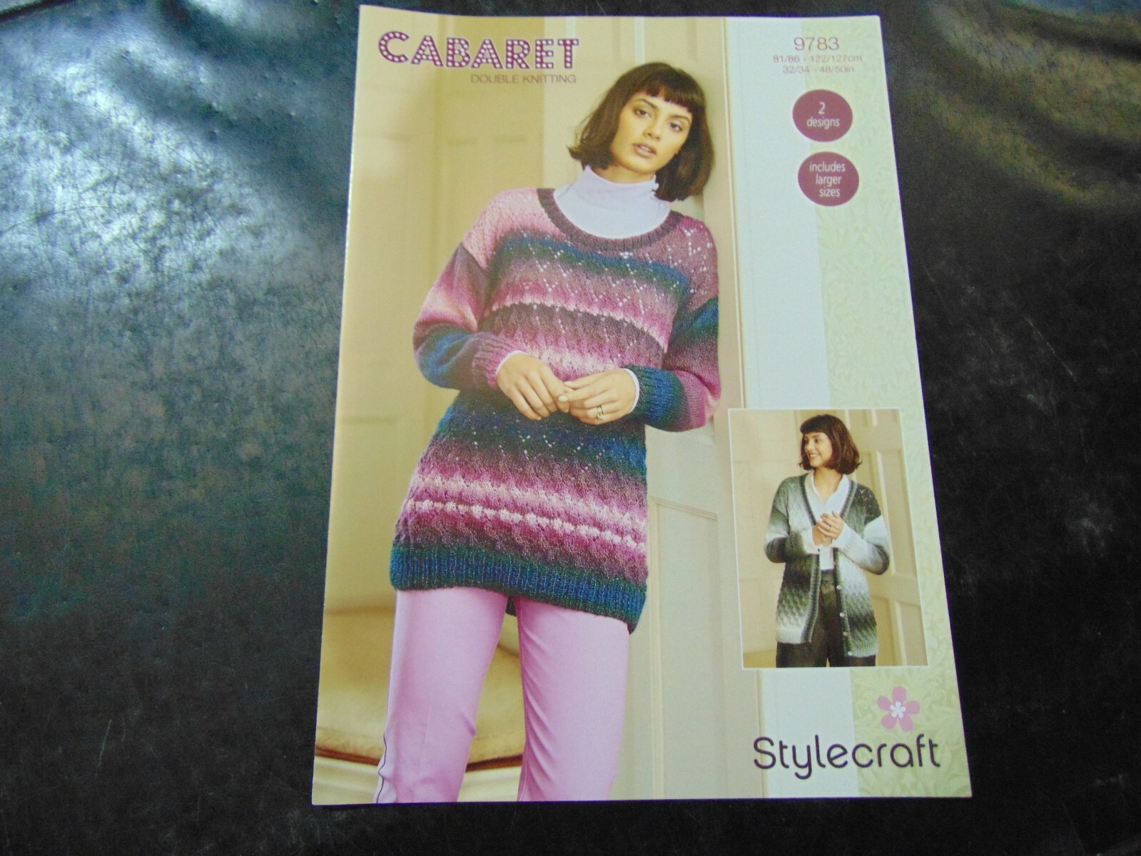Stylecraft Double Knit Pattern 9783 Cardigan and Jumper 2 Designs 32/34 - 48/50