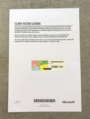MS Windows Server 2019 5er User OEM CAL für 5 Benutzer (neu)