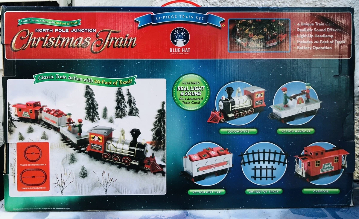 North pole junction cheap christmas train tracks