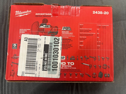 Milwaukee 2438-20 M12 12V Lith Cordless Variable Speed Polisher/Sander Tool Only - Picture 3 of 4