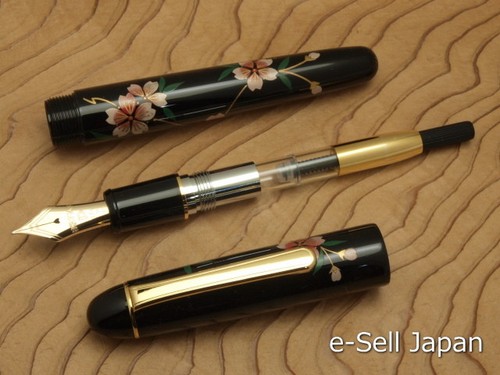 PLATINUM #3776 CENTURY Kaga Hira Makie "Cherry Blossoms" M-nib PNB-30000B #40-3 - Picture 5 of 10