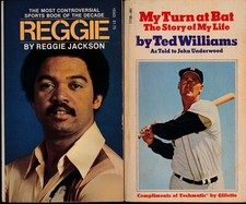 TED WILLIAMS reggie Jackson 2 vintage paperbacks 128721 A