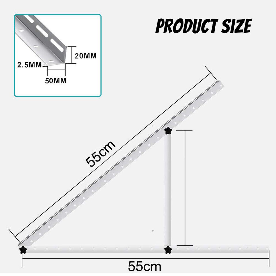 Adjustable Solar Panel Tilt Mount PV Brackets for Any Flat Surface RV ...