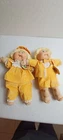 Twins Cabbage Patch Kids Dolls 1985 Coleco BLUE EYES TAG