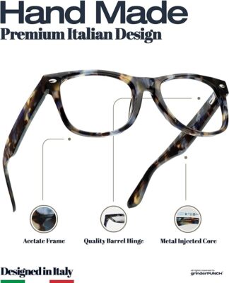 Premium Acetate Comfort Stylish Reading Blue light Blocking Glasses Men Women