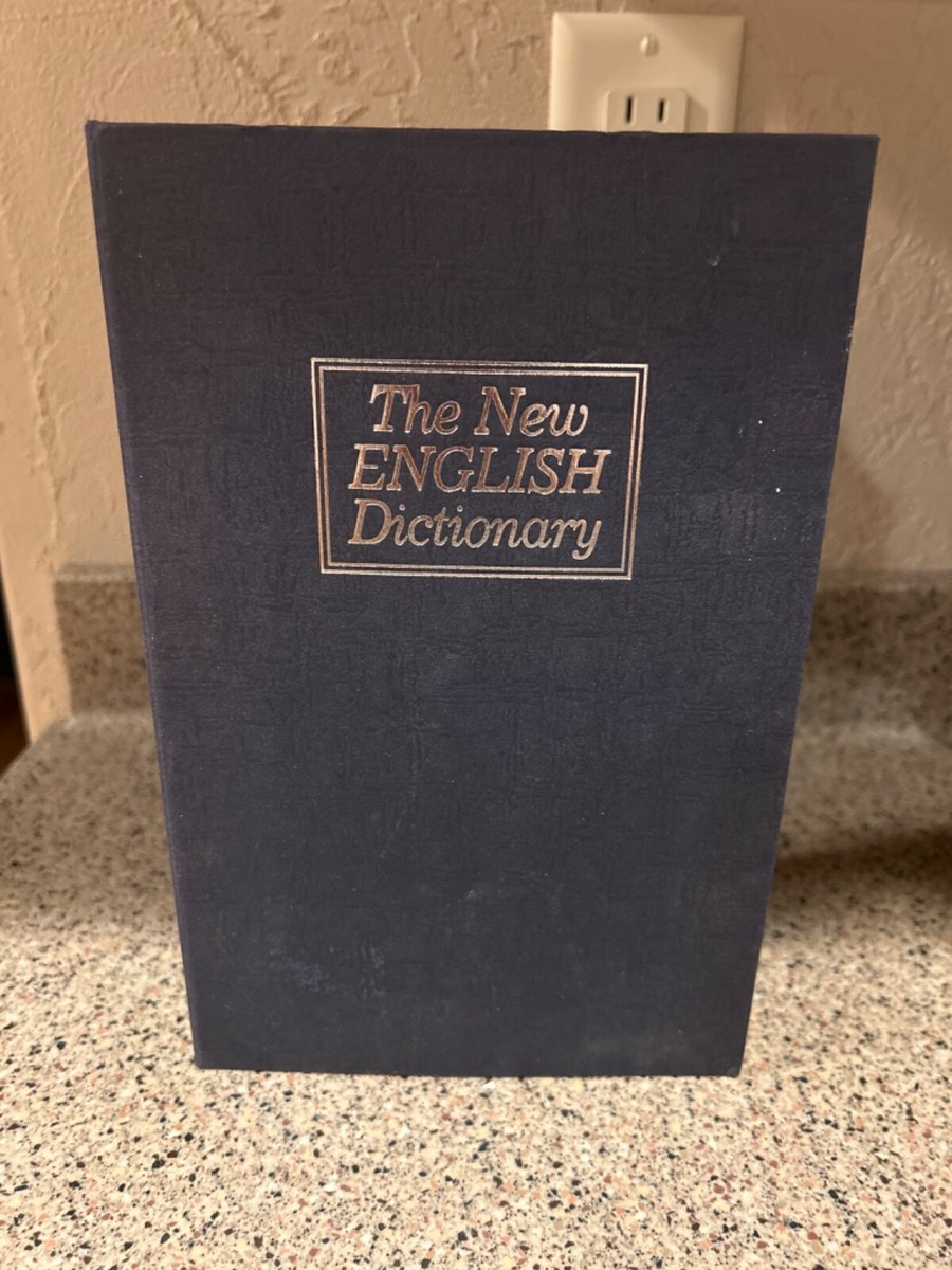 The New English Dictionary Faux Book - Diversion Metal Safe with