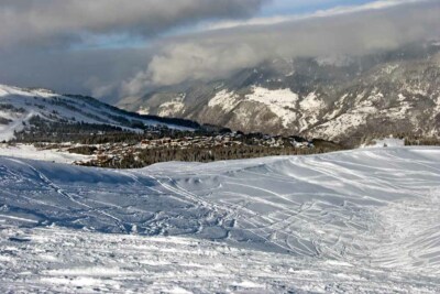 Courchevel 3 Täler Ski französische Alpen Frankreich Alpen Bergfotografie Bild
