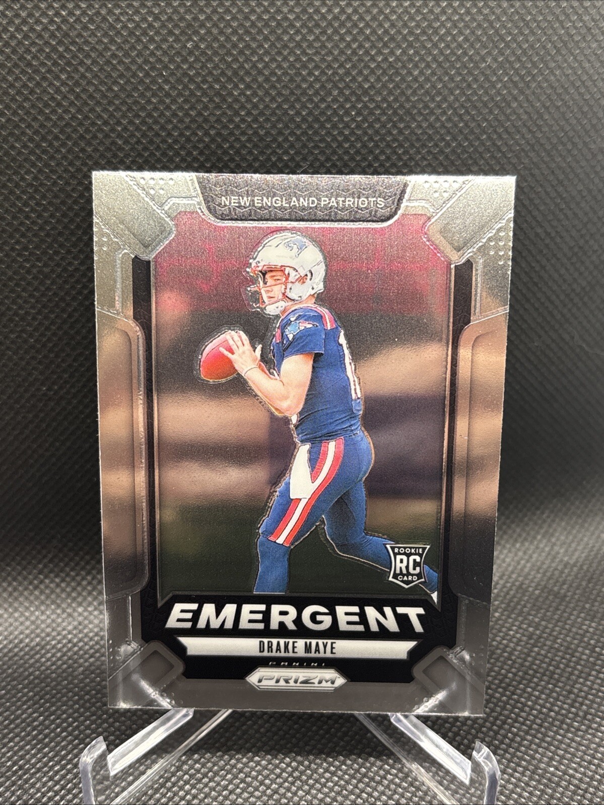 2024 Panini Prizm - Emergent Silver Prizm #4 Drake Maye (RC)