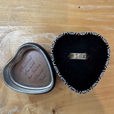 New Brighton Topaz Spectrum Band Ring Statement Swarovski Crystal Silver Size 7