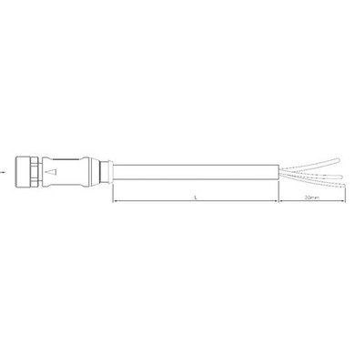 TE Connectivity 1-2273001-3 Sensor-/Aktor-Steckverbinder, konfektioniert M8
