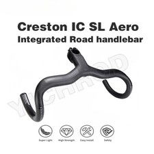 Road Bike Integrated Carbon Drop Bar Internal Cable Reach 75mm Black Matte