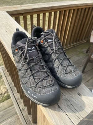 SALEWA Mountain Trainer Lite GTX Hiking Shoes 14 Walnut/Fluo Orange