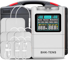 2025 TENS EMS Unit Muscle Stimulator for Back Pain Relief, Upgraded Color LCD TE