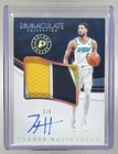 Tyrese Haliburton 2024 Panini Immaculate Gold Retro Premium GU Patch Auto 1/5