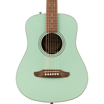 Fender California Standard Redondo Mini Dreadnought Acoustic Guitar, Surf Green