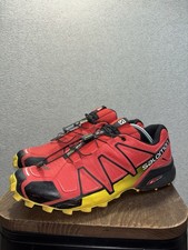 Salomon Speedcross 4 Trail Shoes Red/Black/Yellow Men's US 11
