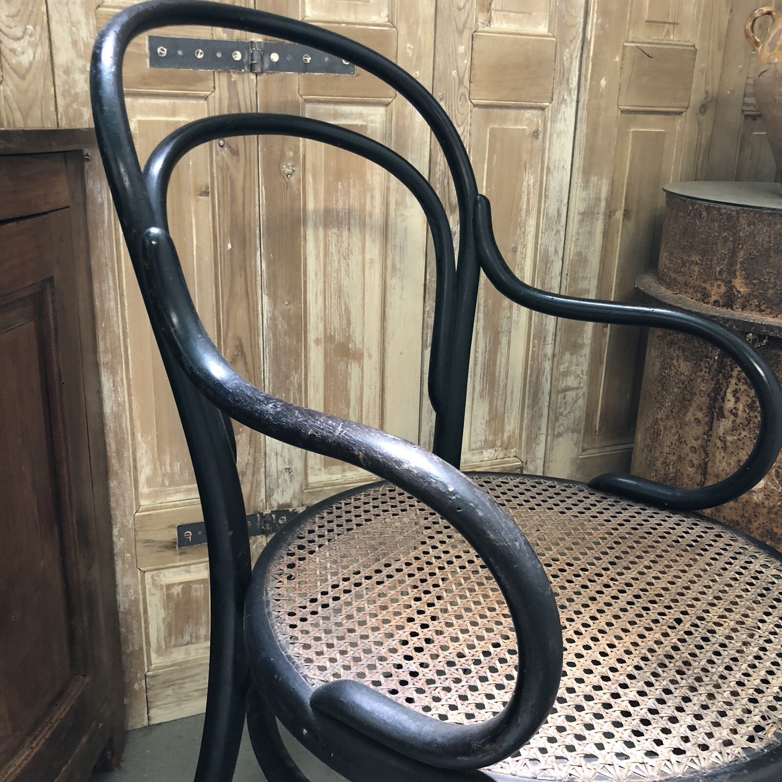 Thonet Fauteuil Ancien en Bois Courbé Vienne Viennois Art Nouveau Jugendstil