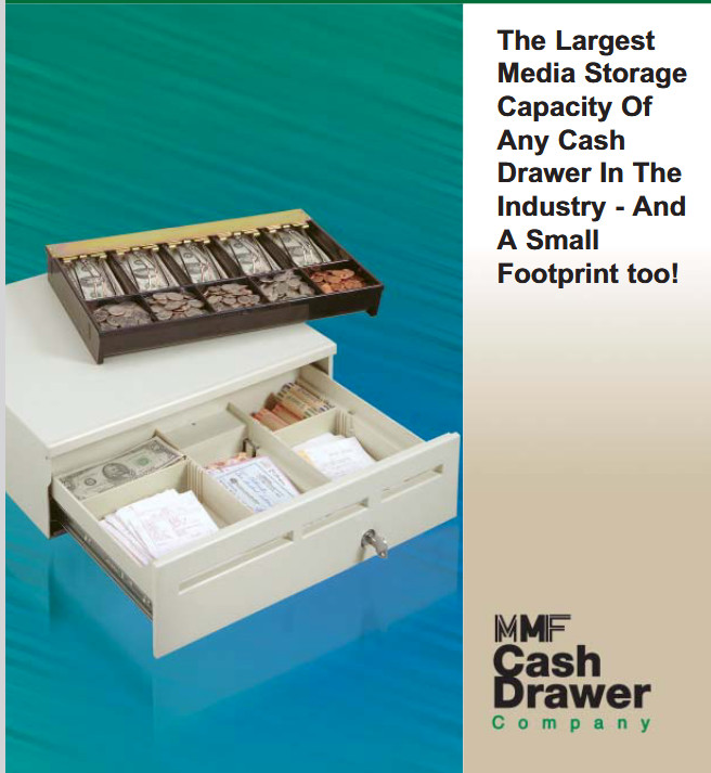 MediaPLUS 17W X 16D X 5.4H, 5 BILL/5 COIN US TILL, PRINTER-DRIVEN, KEYED RANDOM,