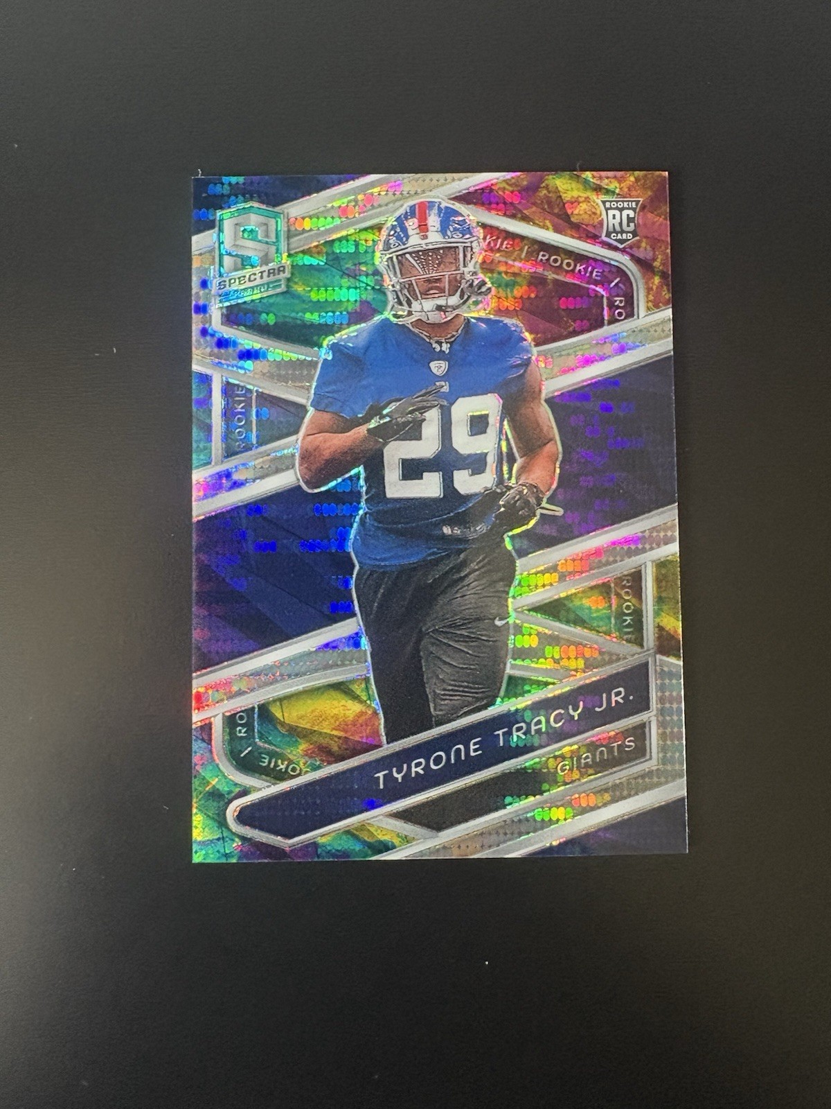 2024 Panini Spectra - Rookies Tyrone Tracy Jr. #180 Celestial Prizm /99 (RC)