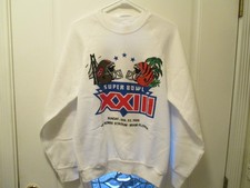 SuperBowl XXIII 23 Long Sleeve Sweatshirt Size M Medium Vintage 1989