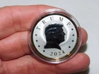 DONALD TRUMP 1OZ.999 SILVER COIN/ROUND COIN INCASE IN PLASTIC HOLDER