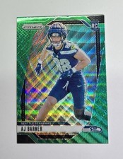 Panini Prizm 2024 AJ Barner Green Wave Prizm Rookie Rc Seattle Seahawks
