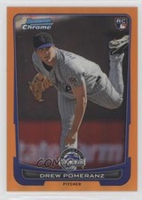 2012 Bowman Chrome Orange Refractor 19/25 Drew Pomeranz #150 i2t