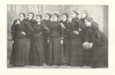 1897 Bucknell University  L'Agenda Page Women's Basketball Team Group Photo