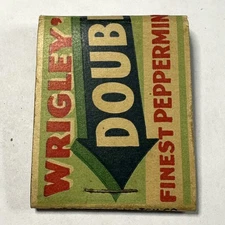 Vintage Matchbook Wrigleys Double Mint Gum Advertising Matchcover
