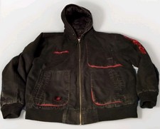 Snap On Tools Men s XL Jacket Mechanics Workwear Quilted Hoodie Canvas