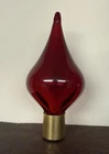 Blenko Glass Lamp Finial - Ruby